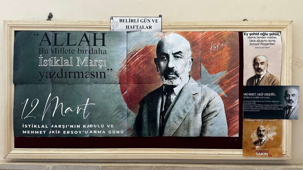 12 Mart İstiklal Marşı'nın Kabulü ve Mehmet Akif Ersoy'u Anma Günü